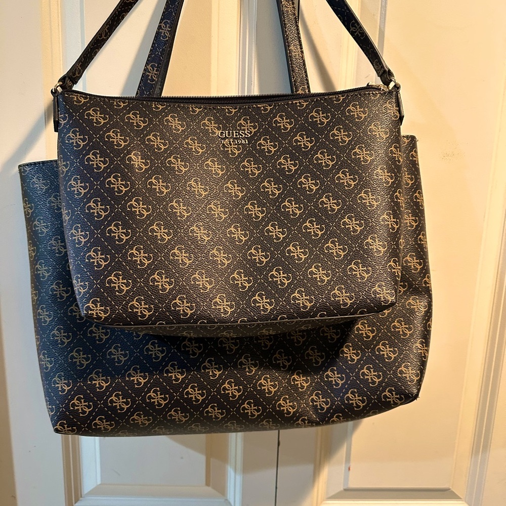 2 in 1 Guess Brenton Eco 2 bags in brown
